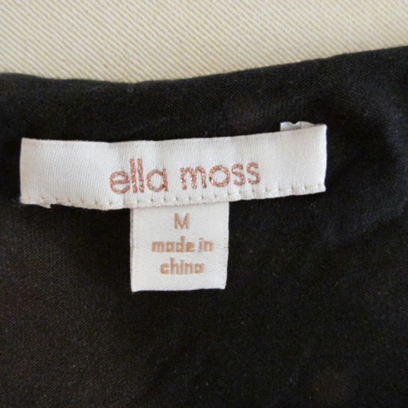 Ella Moos Red&Black Sheer Sleeveless Top, Size M - Picture 5 of 5